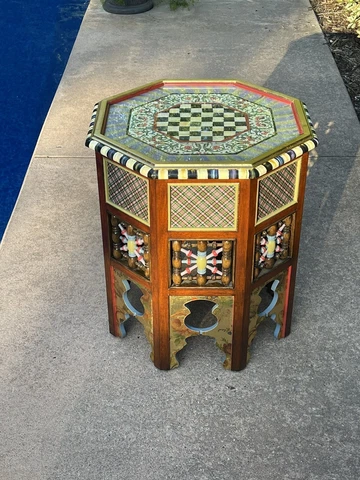 MacKenzie Childs “Mo” Accent Table Cover