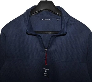 Mens 1/4 Zip Quilted Pullover Activewear by Cremieux Size Big 4X Navy Blue NWT - Picture 1 of 7