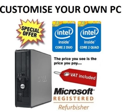 FCS FAST DELL OPTIPLEX SPEC/CUSTOMISE YOUR OWN DESKTOP PC COMPUTER WINDOWS - Image 1 of 4