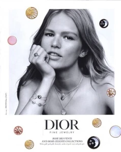Dior Anna Ewers 2019 joyería anuncio de revista de 1 página - Imagen 1 de 1