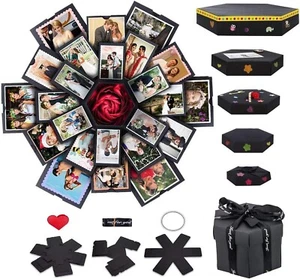 Explosion Box Creative Gift DIY Photo Surprise Album Love Memory Scrapbook Set - Picture 1 of 8
