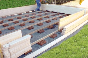 Gartenhaus Steine Fundamentsteine Terrassensteine - Bild 1 von 6