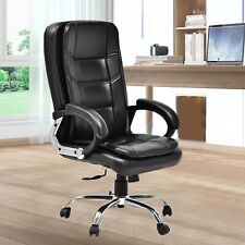 DSR-126 Ergonomic Leather Executive Office Chair - Black