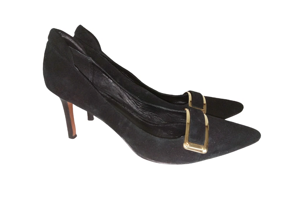 Rachel Zoe Vero Cuoio Womens Pumps Shoes Black Suede Pointed Toe Stiletto 9.5 - Image 1 of 4