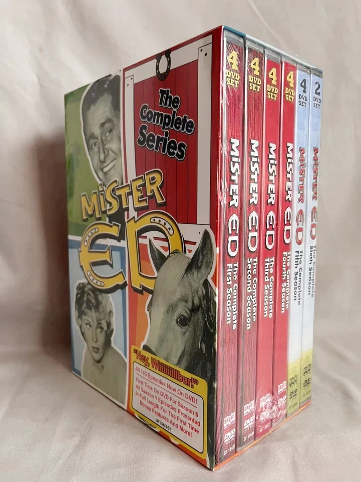 Mister Ed: The Complete Series Seasons 1-6 (DVD, 22-Disc Box Set) Region 1 — 第 1/1 张图片