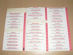 VHS VIDEO stickers planche d'autocollants pour K7 - Picture 1 of 1