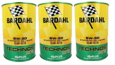 OLIO MOTORE AUTO BARDAHL TECHNOS XFS 5W30 POLARPLUS ACEA C2 C3 API SN CF 3 LITRI - Immagine 1 di 3