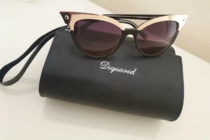 DSQUARED2 DAMEN TIFFANY ROSÉGOLD KATZENAUGE DQ0242 05B SONNENBRILLE - Bild 1 von 9