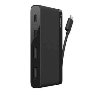 Belkin USB-C - 4-Port Mini Hub with 5 Gbps and Portable NEW - Picture 1 of 3