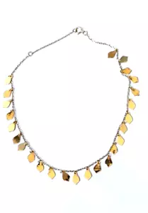 Pulsera Oro Amarillo 18k 2,3 Gramos Estampada 750 Hojas Colgantes - Imagen 1 de 5