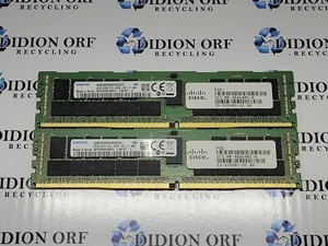 Set of 2 SAMSUNG 64GB DDR4 RECC RAM 2666 MHz 2S2RX4 M393A8K40B22-CWD, SKU 12479 - Picture 1 of 2