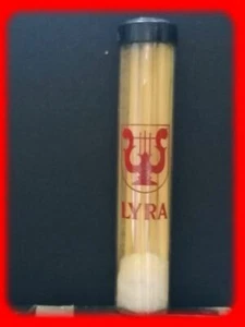 MATITE LYRA, 9 MINE COLORATE GIALLE, VINTAGE, CONTENITORE IN VETRO ORIGINALE - Imagen 1 de 2