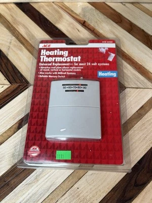 ACE 42350 Mechanical Thermostat Heating Only 24 Volt Furnace  NEW in Box - Image 1 of 3
