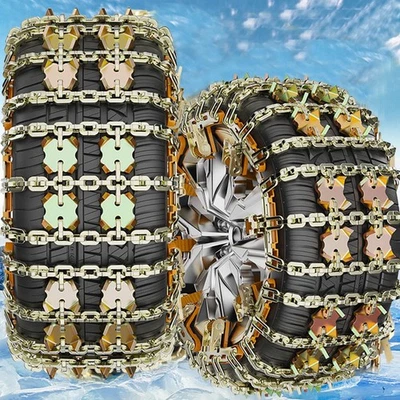 For Ford 8PCS Car Wheel Tyre Tire Steel Snow Chain Ice Anti Skid Heavy Duty Foto 1 de 4