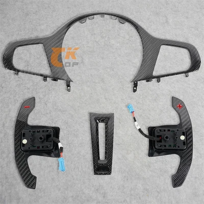For 2020 2024 BMW M3 M4 M5 G82 Steering wheel decorative frame and shift paddles - Image 1 of 4