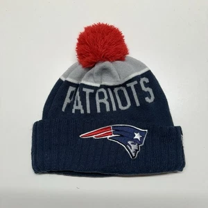 New England Patriots Pom Beanie Hat NFL Knit Cap New Era Winter - Picture 1 of 4