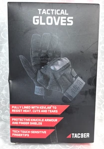 TAC9ER  Lined w/ Kevlar Tactical Gloves  Cut and Temperature Protection (XL) - Picture 1 of 5