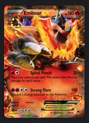 Emboar EX 14/122 BREAKpoint Ultra Rare Pokemon TCG - Image 1 of 2