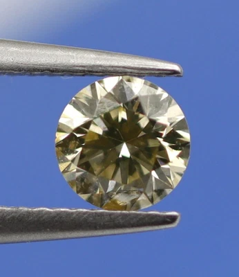 Champagne Color Round Brilliant Cut 3.8 mm Loose Natural Diamond 0.216 Ct VS1 - Image 1 of 4