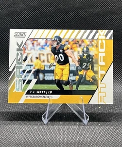 T.J. Watt 2025 Panini Score Sack Attack #8 Pittsburgh Steelers - Bild 1 von 2