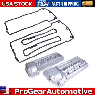 2 piezas de repuesto de cubierta de válvula de aluminio para BMW 740i E38 1998 1999-2001 V8 4,4 L Foto 1 de 4
