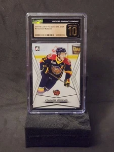 2015-16 Leaf In The Game CHL Draft #1 Connor McDavid CGC Pristine 10 Black Label - Picture 1 of 4