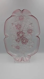 Vintage Mikasa Rosa Rosella Große Servierplatte 16" x 11" x 1,5" Ausgezeichnet - Bild 1 von 8