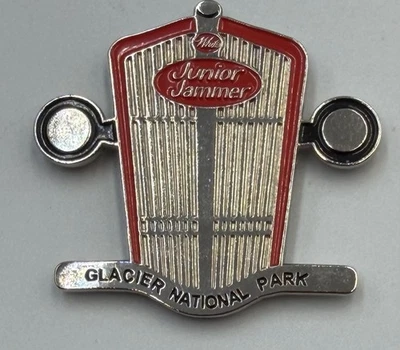 Imán de refrigerador de viaje de recuerdo de recuerdo de emisión junior Glacier National Park Foto 1 de 4