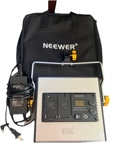 Neewer NL480 Black Silver Dimmable Bi Color Studio LED Video Light Exc Cond B01 - Picture 1 of 9