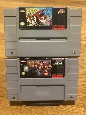 Justice League Task Force and Spiderman X-Men Arcade (Super Nintendo, 1995) - Image 1 of 4