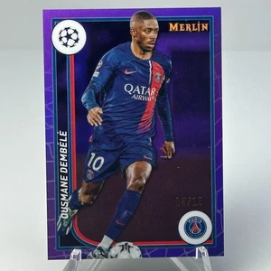 Ousmane Dembele 2023-24 Merlin Chrome Purple /15 SSP Paris PSG 💜 Colour Match - Picture 1 of 3