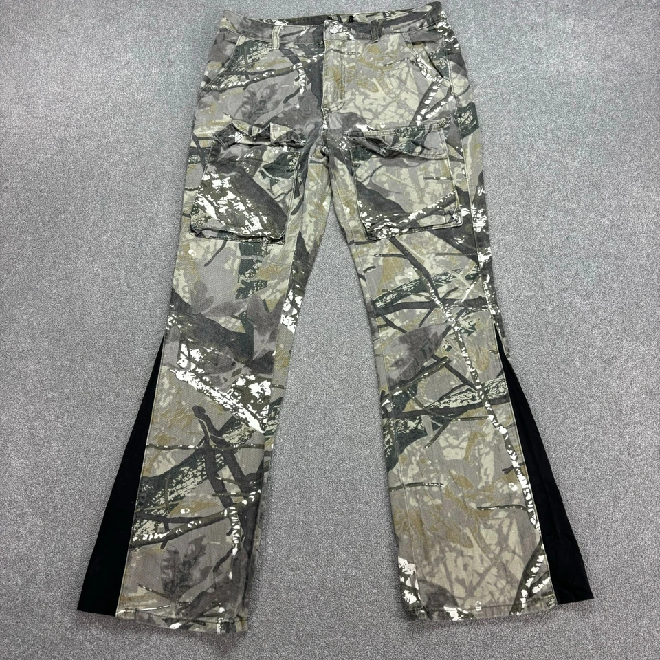 Realtree Trousers Womens 32x32 Green Carpenter Camo Y2K Canvas Work Wear Ladies - Image 1 of 4