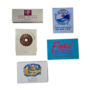 Vtg California Matchbooks Lot of 5 Hotels Resorts Bars Restaurants Collectible - Picture 1 of 5