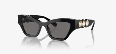 Nuevas gafas de sol Swarovski para mujer ojo de gato SK6021 100181 negras/grises polarizadas 53 mm Foto 1 de 4