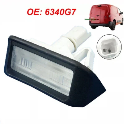 FOR CITROEN BERLINGO PEUGEOT PARTNER EXPERT NUMBER PLATE LAMP 6340G7 - Image 1 of 4