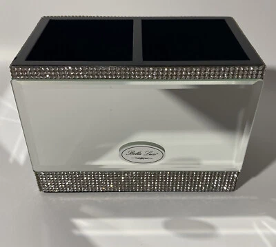 BELLA LUX NEW!!! Rhinestone Mirror MAKEUP BRUSH Bath Accessory Vanity GORGEOUS! - Image 1 of 4