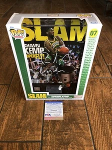 Seattle Supersonics Shawn Kemp Autographed Slam Magazine Funko PSA Reign Man - Picture 1 of 7