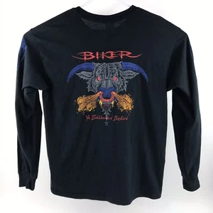 Biker Basterd Barajas 4 Images Men Lg Long Sleve TShirt Excellent Quality - Picture 1 of 11