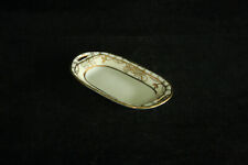 NIPPON CHINA OVAL TRAY OPEN SALT CELLAR DIP 100% HAND PAINTED ORNATE GOLD