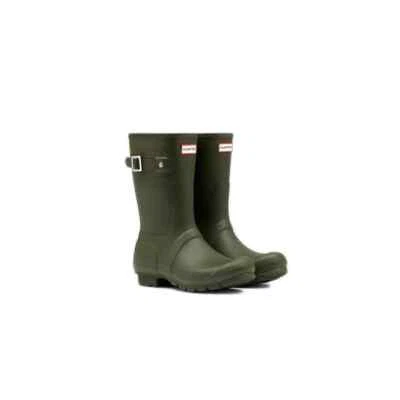 New Original Hunter Women's Original Short Snow Boots - Dark Olive Matte - Image 1 of 4