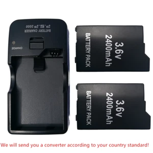 Batteria per Sony Lite, PSP 2th, PSP-2000, PSP-3000, PSP-3004 Caricabatterie Silm/Wall - Foto 1 di 38