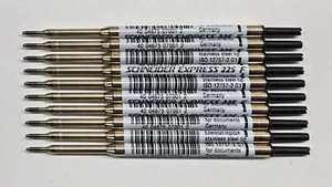 10 Schneider Express 225 F Large-Capacity Refill for Ballpoint Pen Black 7001 - Picture 1 of 3