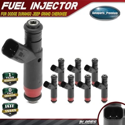 8 件燃油喷射器适用于道奇 Dakota Durango Ram 1500 吉普大切诺基 2001 - 2004 — 第 1/4 张图片