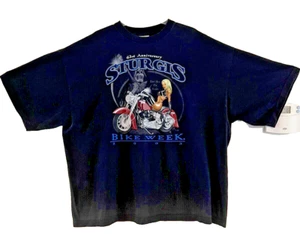 Vintage 2003 63rd Anniversary Black Bike Week Sturgis T-Shirt 3XL - Picture 1 of 6