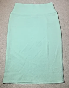 LuLaRoe Size XS Cassie Mint Green Textured Pencil Skirt Stretchy NEW Made in USA - Picture 1 of 7