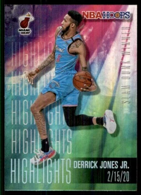 2020-21 Hoops Highlights Derrick Jones Jr. Miami Heat #3 - Image 1 of 2