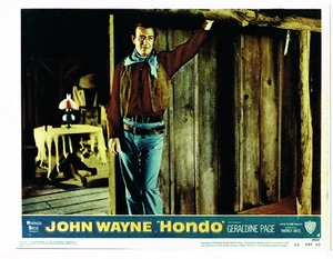 HONDO 1953 MOVIE LOBBYCARD REPRO 11"X14" JOHN WAYNE WESTERN CLASSIC - Picture 1 of 1