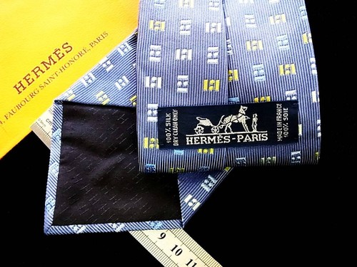 HERMÈS Cravatta uomo HERMES Francia vera seta cravatta abito classico lusso multicolore Y95