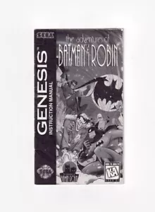 Adventures of Batman & Robin Authentic Manual Instruction Booklet - Sega Genesis - Picture 1 of 2