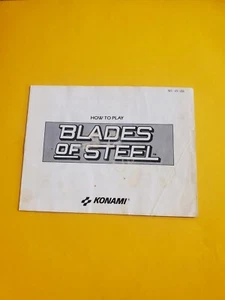 Blades Of Steel Nintendo NES Manual Only Original Authentic VG Condition - Picture 1 of 2